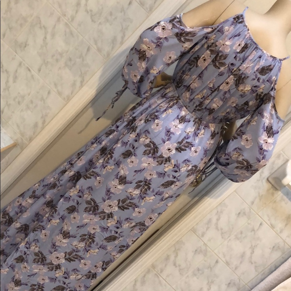 LILAC FLORAL MAXI DRESS - Picture 8 of 9